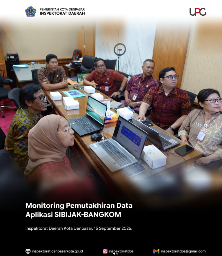 Monitoring Pemutakhiran Data (SIBIJAK-BANGKOM) oleh BPKP Perwakilan Provinsi Bali