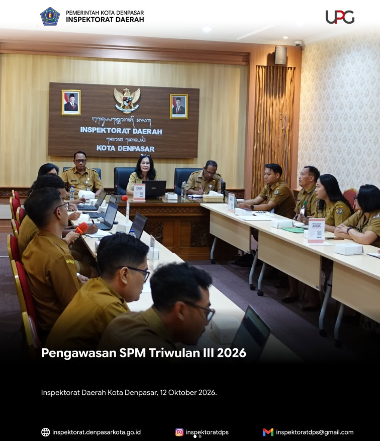 Pengawasan Standar Pelayanan Minimal (SPM) Triwulan III tahun 2026